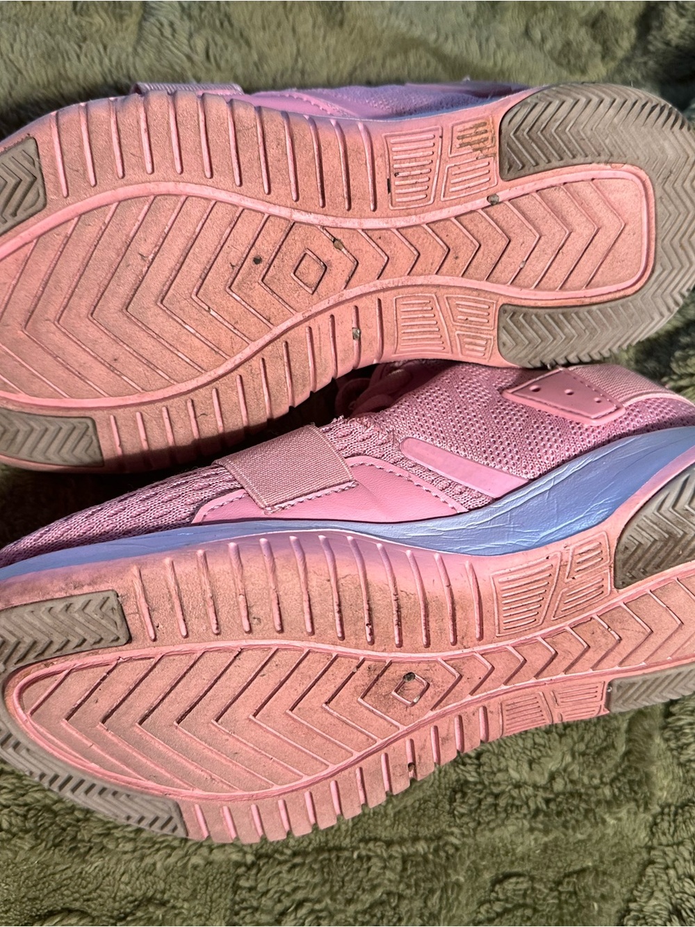 RBX Girls' Pink Athletic Sneakers with Hook-and-Loop Strap - Picture 4 of 4